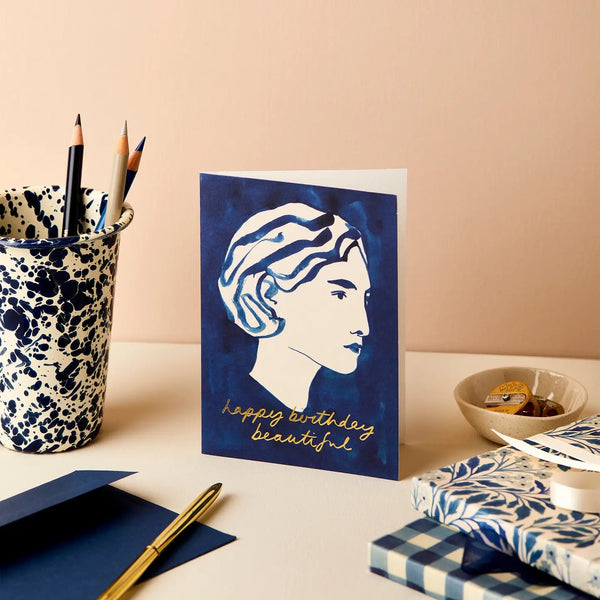 PORTRAIT "HAPPY BIRTHDAY BEAUTIFUL" CARD
