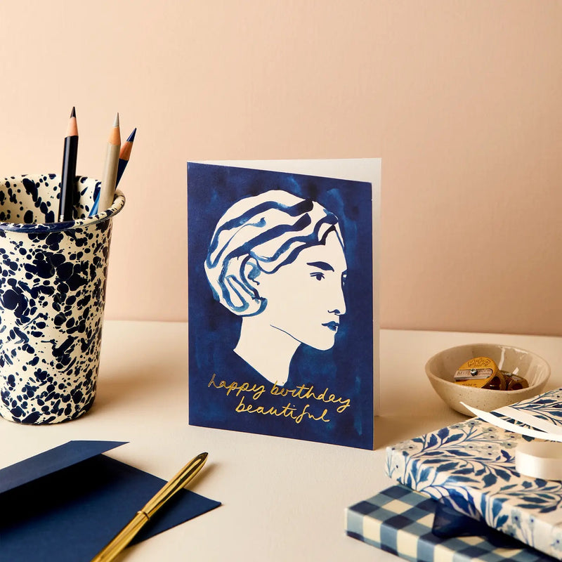 PORTRAIT "HAPPY BIRTHDAY BEAUTIFUL" CARD
