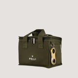 PELLI LUNCH WAXED CANVAS BAG - DARK OLIVE
