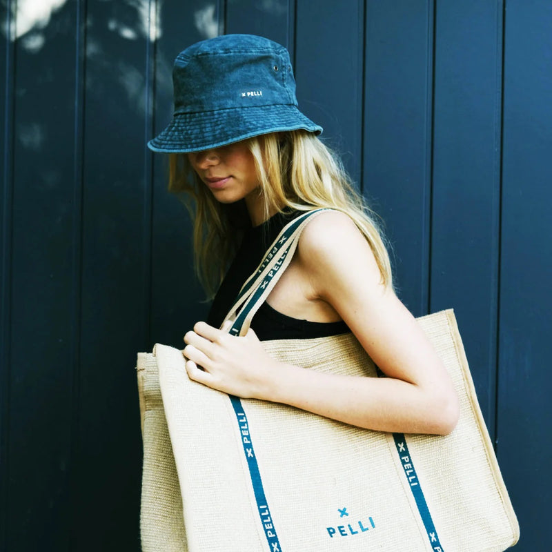 PELLI BUCKET HAT - DENIM