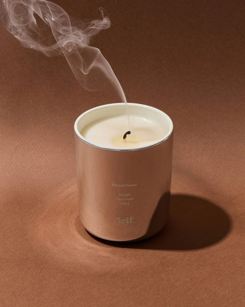 LIMITED EDITION HOLIDAY FLANNEL FLOWER CANDLE