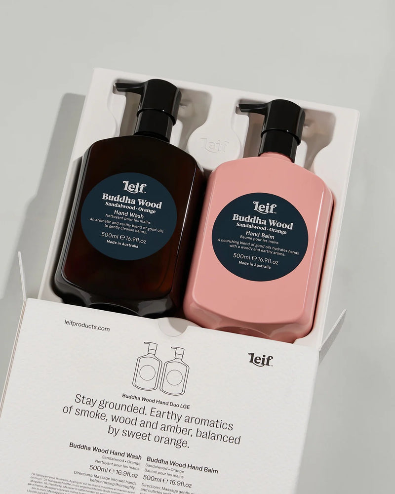 LIMITED EDITION HOLIDAY BUDDHA WOOD HAND DUO