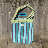 MUNO LARGE TOTE WITH SHOULDER STRAP - OCEAN