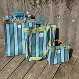 MUNO LARGE TOTE WITH SHOULDER STRAP - OCEAN