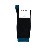 Klue Merino Wool Socks - Black & Blue