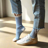 Klue Merino Wool Socks - Blue & Ivory