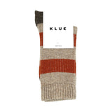 Klue Merino Wool Socks - Beige & Orange