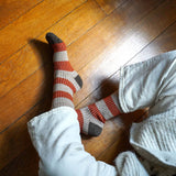 Klue Merino Wool Socks - Beige & Orange