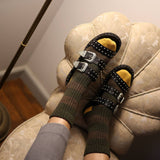 Klue Merino Wool Socks - Khaki & Yellow