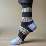 Klue Merino Wool Socks - Navy & Grey