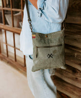 Escapee Satchel Bag - Upcycled Khaki
