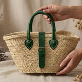 Moroccan Tote - Natural/Green