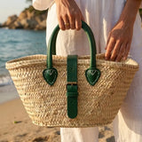 Moroccan Tote - Natural/Green