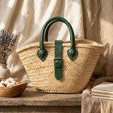 Moroccan Tote - Natural/Green