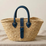 Moroccan Tote - Natural/Navy