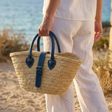 Moroccan Tote - Natural/Navy