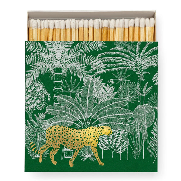 LUXURY MATCHES - CHEETAH IN JUNGLE GREEN