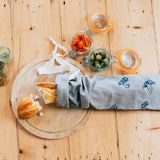 LINEN REUSABLE BAGUETTE BAG - HONEY BEE