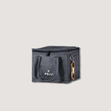 PELLI LUNCH SQUARED JUTE BAG - CHARCOAL GREY