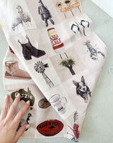 OZZIE LINEN TEA TOWEL