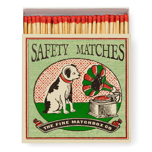 LUXURY MATCHES - DOG & GRAMOPHONE