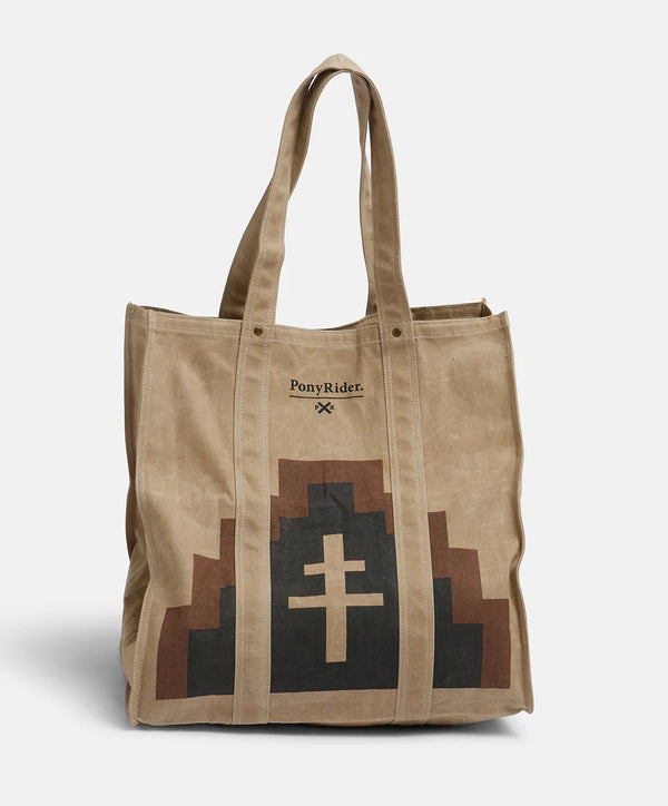 MARKET CANVAS TOTE BAG - MOUNTAIN