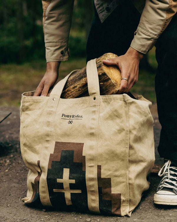 MARKET CANVAS TOTE BAG - MOUNTAIN