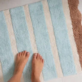 CARNIVAL COAST SCALLOPED BATH MAT - BLUE