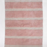 RASPBERRY RIPPLE SCALLOPED BATH MAT - PINK