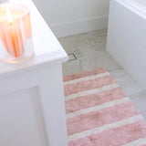 RASPBERRY RIPPLE SCALLOPED BATH MAT - PINK