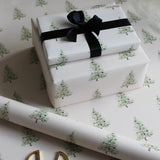 PREMIUM PAINTED CHRISTMAS TREE WRAPPING PAPER