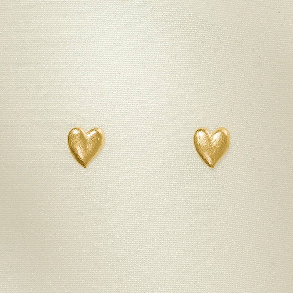 CORA STUD HEART EARRINGS