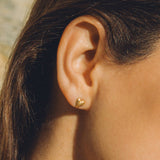 CORA STUD HEART EARRINGS