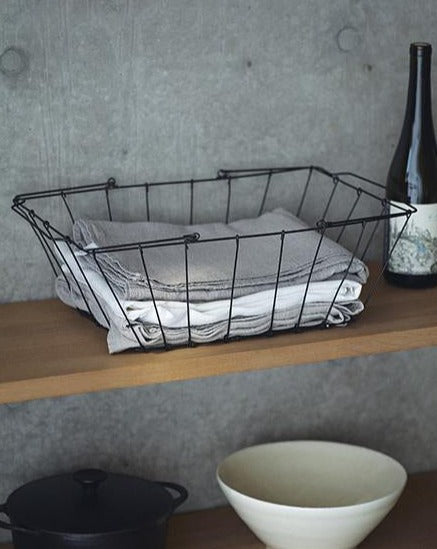 FOG LINEN GROCERY BASKET