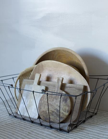 FOG LINEN GROCERY BASKET