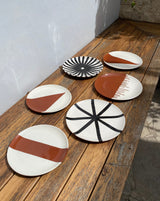 DRIPPY PLATE LARGE - TERRACOTTA