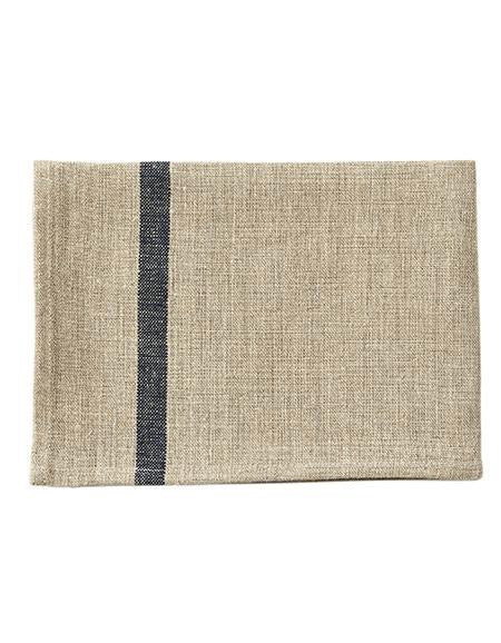 FOG LINEN TEA TOWEL - ECRU/BLACK