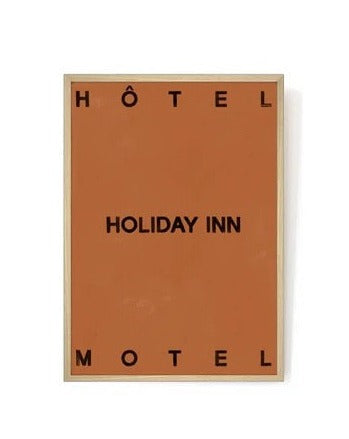 HOLIDAY INN ORANGE ART PRINT