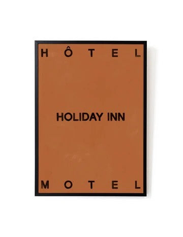 HOLIDAY INN ORANGE ART PRINT