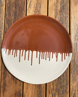 DRIPPY PLATE LARGE - TERRACOTTA