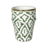 FASSIA COFFEE CUP MED - GREEN/GOLD