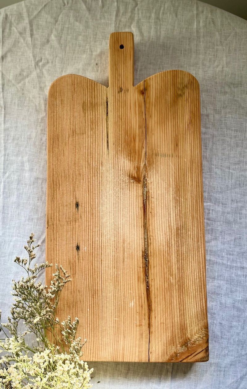 RECLAIMED OREGON CURVED BREAD BOARD - LARGE