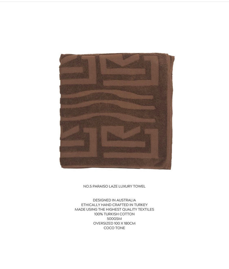 LAZE RES NO.5 PARAISO TOWEL - COCO