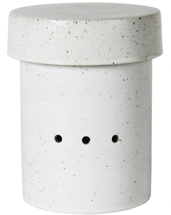 GARLIC CANNISTER - WHITE SPECKLED